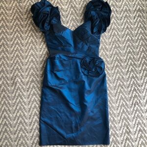 Vintage Tadashi puffy rosette sleeves size 14